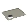 Typische Verlegung oder Einbausituation für den Artikel 0126 von WARCO - Zwembadrandtegel, Farbton Lichtgrijs Graniet in der Abmessung 500 x 500 x 18 mm.