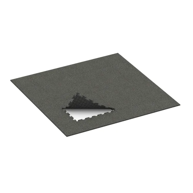 Typische Verlegung oder Einbausituation für den Artikel 0300 von WARCO - Zwembadrandtegel, Farbton Donkergrijs Graniet in der Abmessung 1000 x 1000 x 18 mm.