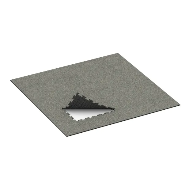 Typische Verlegung oder Einbausituation für den Artikel 0301 von WARCO - Zwembadrandtegel, Farbton Grijs Graniet in der Abmessung 1000 x 1000 x 18 mm.