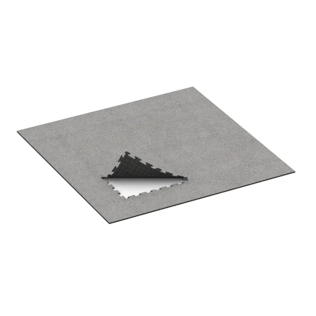 Typische Verlegung oder Einbausituation für den Artikel 4600 von WARCO - Zwembadrandtegel, Farbton Grijs Melange in der Abmessung 1000 x 1000 x 18 mm.