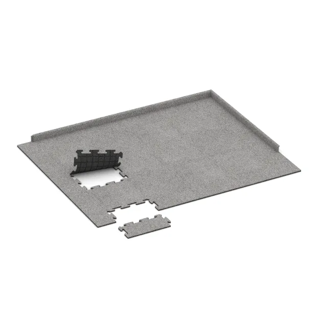 Typische Verlegung oder Einbausituation für den Artikel 4681 von WARCO - Randtegel, Farbton Grijs Melange in der Abmessung 500 x 235 x 18 mm.