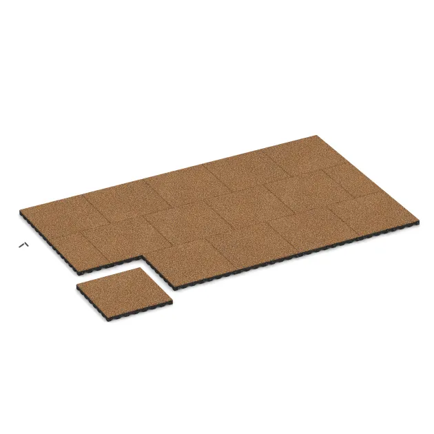 Typische Verlegung oder Einbausituation für den Artikel 5336 von WARCO - Valtegel, Farbton Terra Cotta in der Abmessung 500 x 500 x 40 mm.