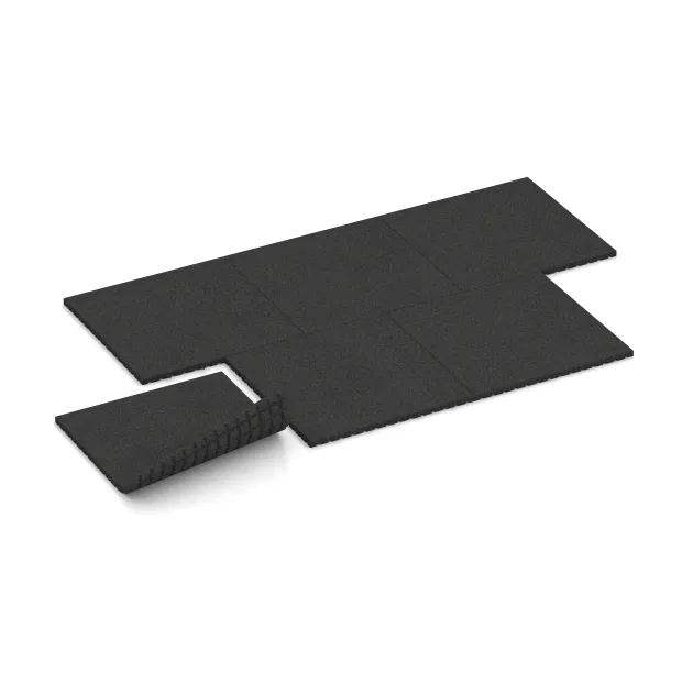 Typische Verlegung oder Einbausituation für den Artikel 0780 von WARCO - Valmat, Farbton Anthraciet in der Abmessung 1000 x 1000 x 40 mm.