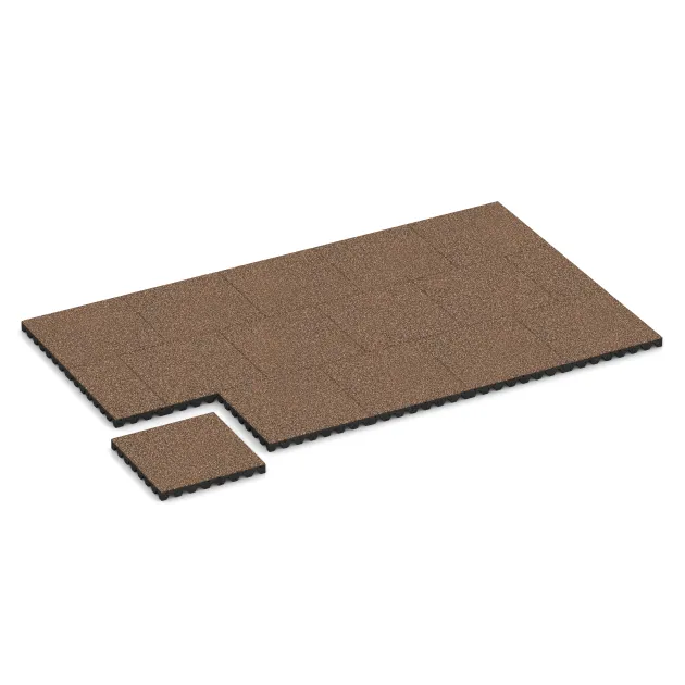 Typische Verlegung oder Einbausituation für den Artikel 5360 von WARCO - Valtegel, Farbton Schors & Bast in der Abmessung 500 x 500 x 50 mm.