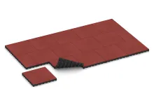 Rubber speelplaatstegel 5 cm - EN 1177 ≤ 145 cm