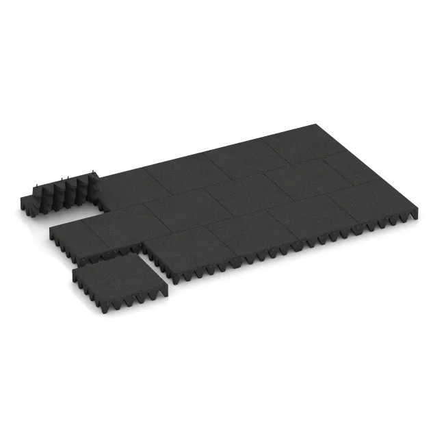 Typische Verlegung oder Einbausituation für den Artikel 3836 von WARCO - Valtegel, Farbton Zwart in der Abmessung 500 x 500 x 100 mm.