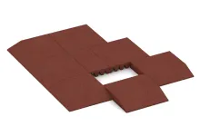 Randplaat (één zijde afgeschuind)