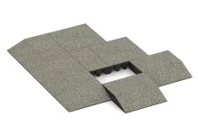 Randplaat (één zijde afgeschuind)