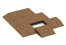 Randplaat (één zijde afgeschuind)