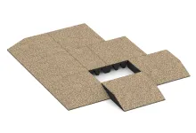 Randplaat (één zijde afgeschuind)