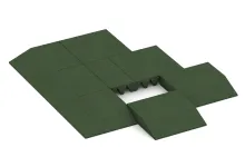 Randplaat (één zijde afgeschuind)