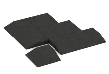 Hoekpaneel (twee zijden afgeschuind)