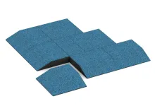 Hoekpaneel (twee zijden afgeschuind)