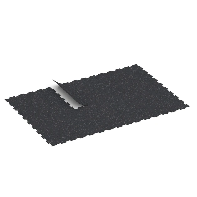 Typische Verlegung oder Einbausituation für den Artikel 6450 von WARCO - Fitnessvloer Compact, Farbton Licht Rood Gespikkeld in der Abmessung 100 × 100 × 0,8 cm.