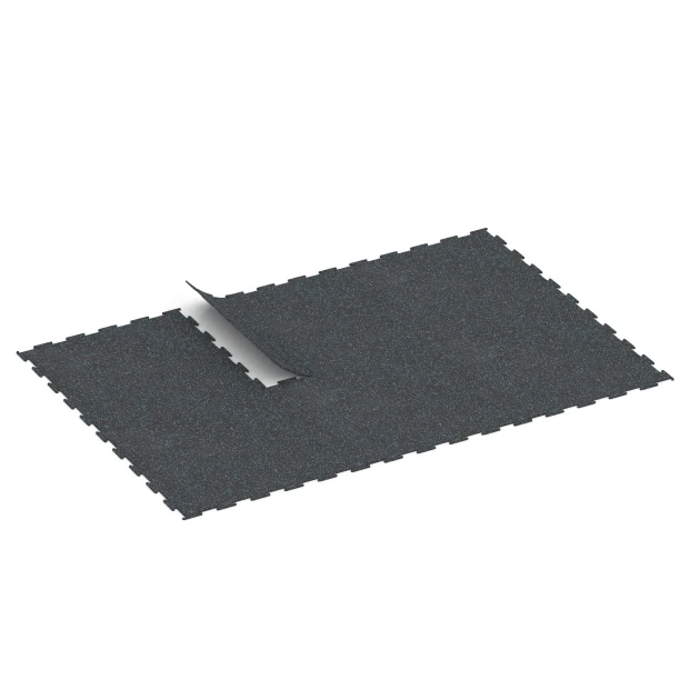 Typische Verlegung oder Einbausituation für den Artikel 6451 von WARCO - Fitnessvloer Compact, Farbton Licht blauw gespikkeld in der Abmessung 100 × 100 × 0,8 cm.