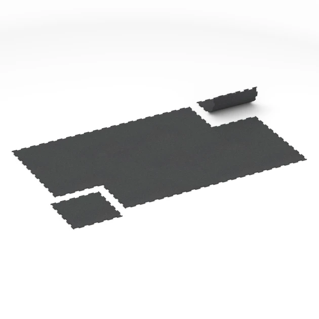 Typische Verlegung oder Einbausituation für den Artikel 6455 von WARCO - Fitnessvloer Compact, Farbton Antraciet in der Abmessung 50 × 50 × 0,8 cm.