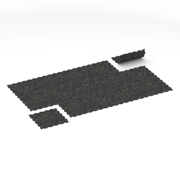 Typische Verlegung oder Einbausituation für den Artikel 6460 von WARCO - Fitnessvloer Compact, Farbton Licht Geel Gesprenkelde in der Abmessung 50 × 50 × 0,8 cm.