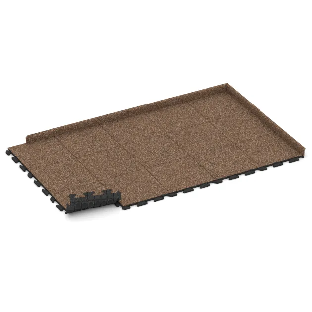 Typische Verlegung oder Einbausituation für den Artikel 1162 von WARCO - Terrastegel Classic, Farbton Schors & Bast in der Abmessung 500 x 500 x 30 mm.