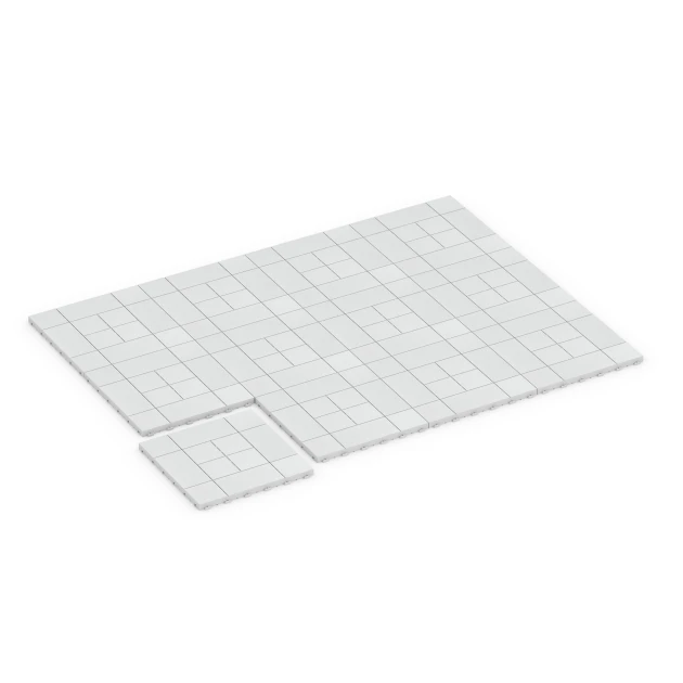 Typische Verlegung oder Einbausituation für den Artikel 6235 von WARCO - Paneelpatroon – Vlondertegel, Farbton Krijt in der Abmessung 38,5 x 38,5 x 2 cm.