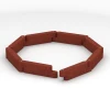 Typische Verlegung oder Einbausituation für den Artikel 6640 von WARCO - Rubberen opsluitband, Farbton Baksteenrood in der Abmessung 100 x 15 x 30 cm.