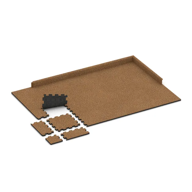 Typische Verlegung oder Einbausituation für den Artikel 3714 von WARCO - Fitnessmat Premium 2 cm, Farbton Terra Cotta in der Abmessung 306 x 306 x 20 mm.