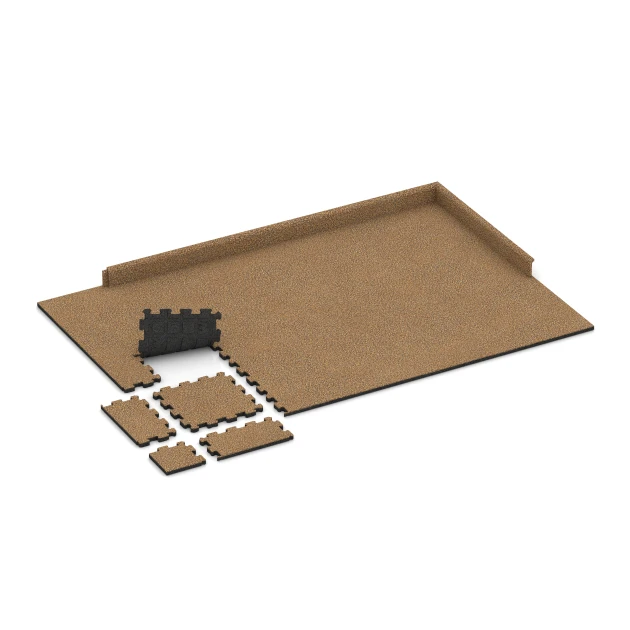 Typische Verlegung oder Einbausituation für den Artikel 3740 von WARCO - Balkon-kliktegel, Farbton Rattan in der Abmessung 30,6 x 30,6 x 2 cm | 0,094 m².