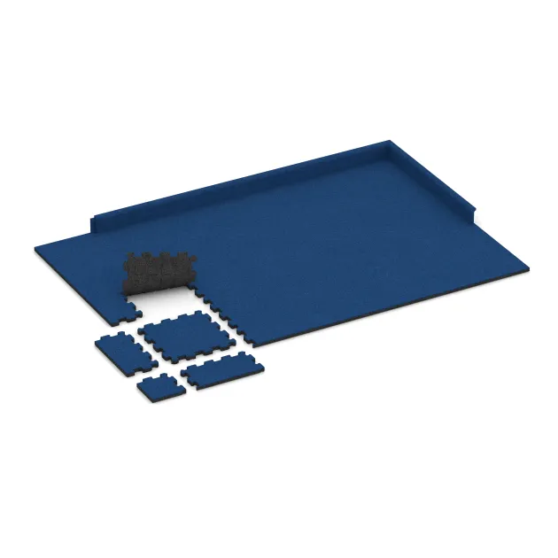 Typische Verlegung oder Einbausituation für den Artikel 5994 von WARCO - Zwembadrandtegel zonder voegen, Farbton Gentiaanblauw in der Abmessung 306 x 306 x 20 mm.