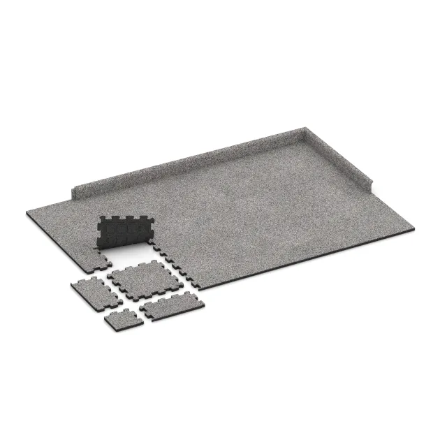 Typische Verlegung oder Einbausituation für den Artikel 4453 von WARCO - Zwembadrandtegel zonder voegen, Farbton Grijs Melange in der Abmessung 306 x 306 x 20 mm.