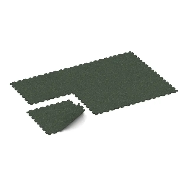 Typische Verlegung oder Einbausituation für den Artikel 1099 von WARCO - Fitnessvloer Compact, Farbton Engels Gras in der Abmessung 970 x 970 x 16 mm.