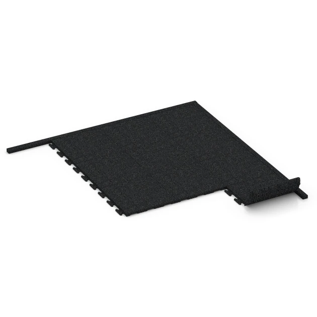 Typische Verlegung oder Einbausituation für den Artikel 3784 von WARCO - Rubberen boordsteen, Farbton Antraciet in der Abmessung 100 x 5 x 25 cm.