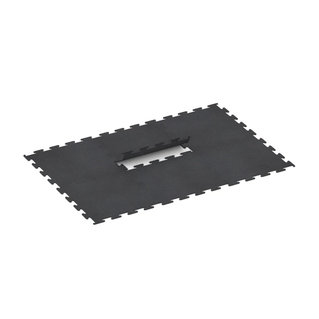 Typische Verlegung oder Einbausituation für den Artikel 3753 von WARCO - Fitness Performance Elite Trainingsvloer, Farbton Licht Rood Gespikkeld in der Abmessung 100 x 100 x 1 cm | 1,00 m².