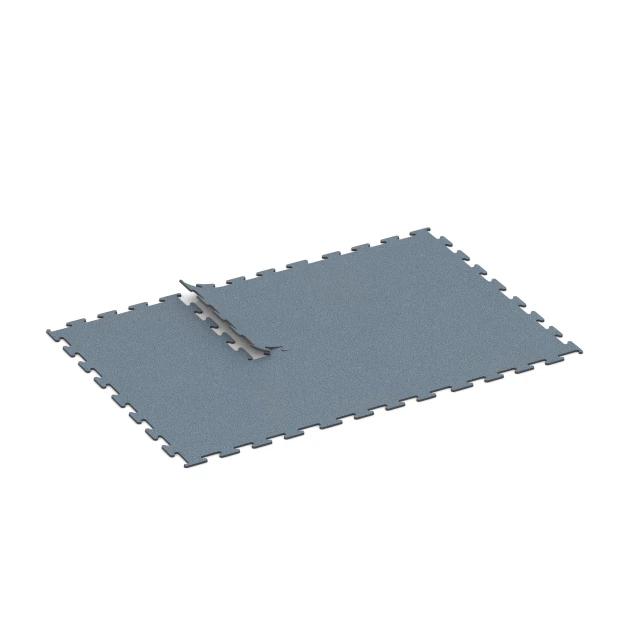Typische Verlegung oder Einbausituation für den Artikel 6160 von WARCO - Fitness Performance Elite Trainingsvloer, Farbton Oud zilver in der Abmessung 100 x 100 x 1,5 cm | 1,00 m².