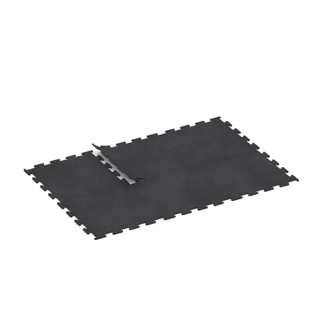 Typische Verlegung oder Einbausituation für den Artikel 3757 von WARCO - Fitness Performance Elite Trainingsvloer, Farbton Licht Rood Gespikkeld in der Abmessung 1000 x 1000 x 15 mm.