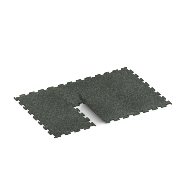 Typische Verlegung oder Einbausituation für den Artikel 6979 von WARCO - Fitness Performance Elite Trainingsvloer, Farbton Licht Groen Gespikkeld in der Abmessung 100 x 100 x 2 cm | 1,00 m².