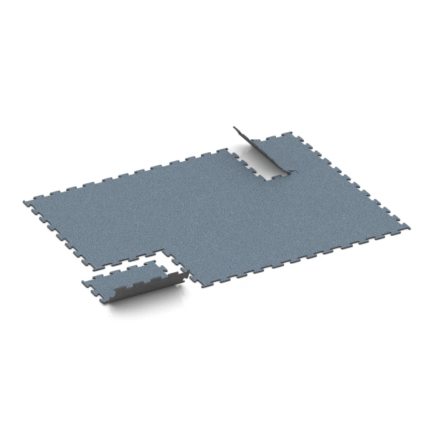 Typische Verlegung oder Einbausituation für den Artikel 6164 von WARCO - Fitness Performance Elite Trainingsvloer, Farbton Oud zilver in der Abmessung 50 x 50 x 1 cm | 0,25 m².
