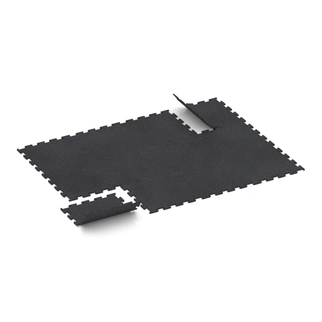 Typische Verlegung oder Einbausituation für den Artikel 3765 von WARCO - Fitness Performance Elite Trainingsvloer, Farbton Licht Rood Gespikkeld in der Abmessung 50 x 50 x 1 cm | 0,25 m².