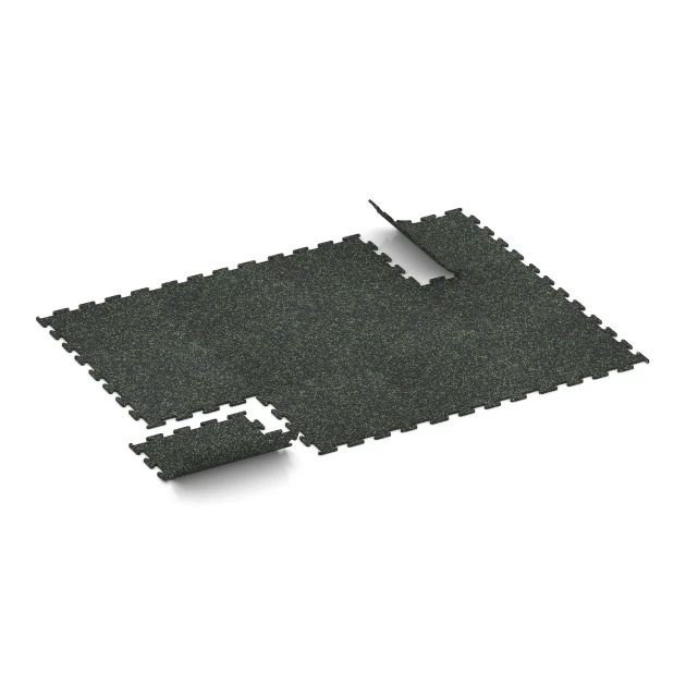 Typische Verlegung oder Einbausituation für den Artikel 3767 von WARCO - Fitness Performance Elite Trainingsvloer, Farbton Licht Groen Gespikkeld in der Abmessung 50 x 50 x 1 cm | 0,25 m².
