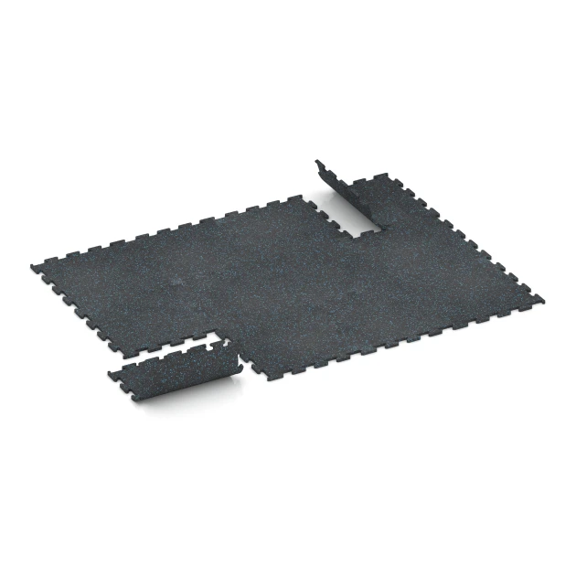 Typische Verlegung oder Einbausituation für den Artikel 3770 von WARCO - Fitness Performance Elite Trainingsvloer, Farbton Licht blauw gespikkeld in der Abmessung 50 x 50 x 1,5 cm | 0,25 m².