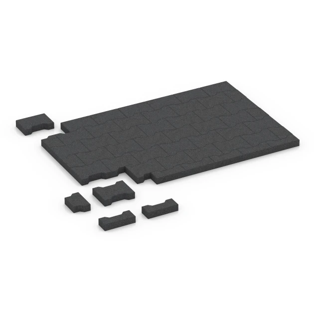 Typische Verlegung oder Einbausituation für den Artikel 7068 von WARCO - H-klinkers, Farbton Antraciet in der Abmessung 20 x 16,5 x 4,5 cm | 0,0278 m².