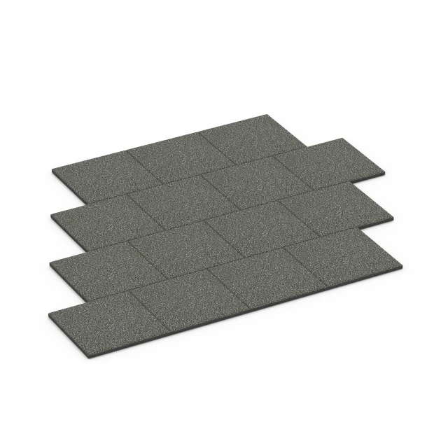 Typische Verlegung oder Einbausituation für den Artikel 6413 von WARCO - Rubberen speelplaatstegel – 90 cm, Farbton Donkergrijs graniet in der Abmessung 50 x 50 x 3 cm | 0,25 m².