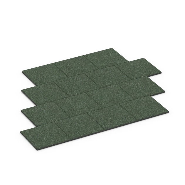 Typische Verlegung oder Einbausituation für den Artikel 6415 von WARCO - Rubberen speelplaatstegel – 90 cm, Farbton Engels gazon in der Abmessung 50 x 50 x 3 cm | 0,25 m².