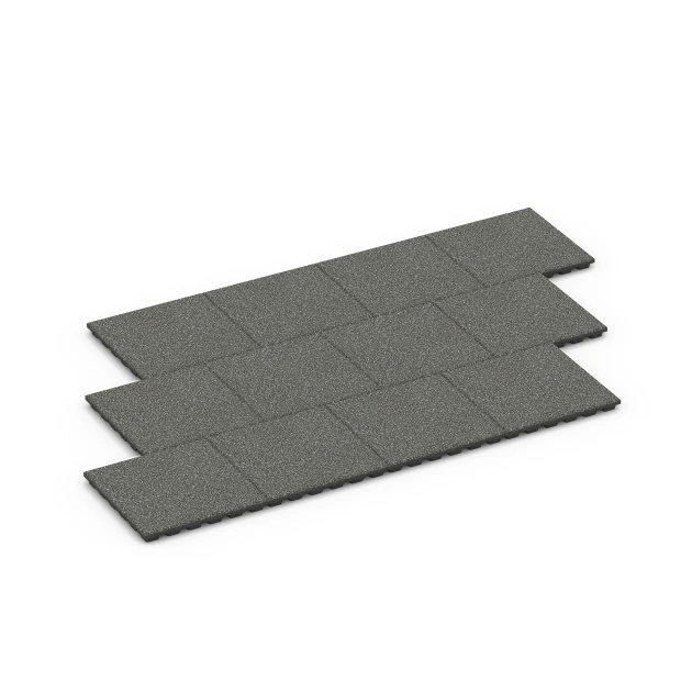 Typische Verlegung oder Einbausituation für den Artikel 6431 von WARCO - Rubberen speelplaatstegel – 160 cm, Farbton Donkergrijs graniet in der Abmessung 50 x 50 x 4,8 cm.