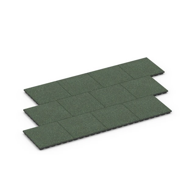 Typische Verlegung oder Einbausituation für den Artikel 6433 von WARCO - Rubberen speelplaatstegel – 160 cm, Farbton Engels gazon in der Abmessung 50 x 50 x 4,8 cm.