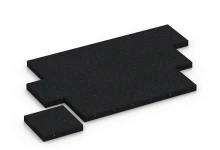 Rubberen speelplaatstegel – 230 cm