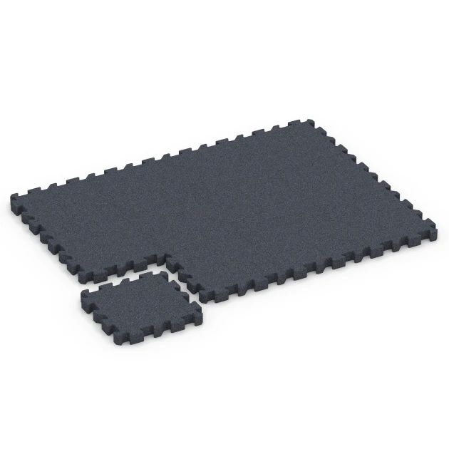 Typische Verlegung oder Einbausituation für den Artikel 6408 von WARCO - Rubberen speelplaatstegel – 220 cm, Farbton Leisteengrijs in der Abmessung 50 x 50 x 6 cm | 0,25 m².