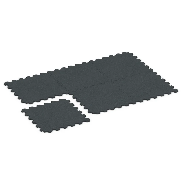 Typische Verlegung oder Einbausituation für den Artikel 6323 von WARCO - Vloerbeschermingsmat fitness, Farbton Antraciet in der Abmessung 102,5 x 102,5 x 2,5 cm | 1,05 m².
