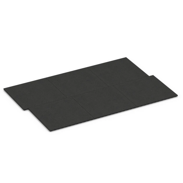 Typische Verlegung oder Einbausituation für den Artikel 6383 von WARCO - Stallmatte Komfort, Farbton Antraciet in der Abmessung 100 x 100 x 4 cm.