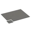 Typische Verlegung oder Einbausituation für den Artikel 6778 von WARCO - Fitness puzzelmat rubber, Farbton Donkergrijs graniet in der Abmessung 44,6 x 44,6 x 1,8 cm.
