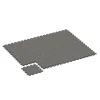 Typische Verlegung oder Einbausituation für den Artikel 6787 von WARCO - Rubberen balkontegel, Farbton Donkergrijs graniet in der Abmessung 44,6 x 44,6 x 1,8 cm.