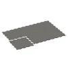 Typische Verlegung oder Einbausituation für den Artikel 6832 von WARCO - Fitness Active vloertegel, Farbton Donkergrijs graniet in der Abmessung 97,1 x 97,1 × 1,8 cm.